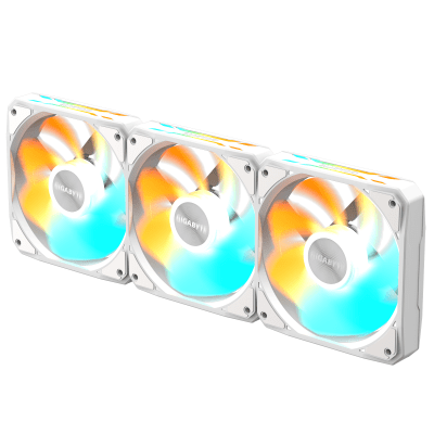 Комплект вентилатори GIGABYTE AORUS EZ CHAIN RVS FAN 120 ICE - GP-GBT EZRVSFAN1203 ICE gallery image 3