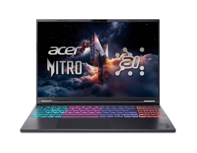 Лаптоп Acer Nitro 16S AI AN16S-61-R28Q, 16", AMD Ryzen AI 9 365, 16GB RAM, 1TB SSD, NVIDIA GeForce RTX 5070 8GB, Без ОС, Черен - NH.QXVEX.003 gallery image 1