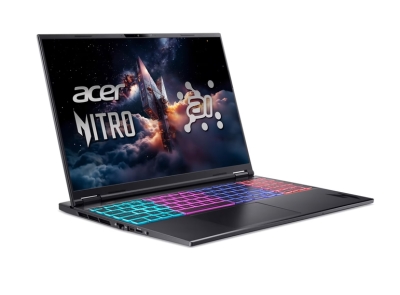 Лаптоп Acer Nitro 16S AI AN16S-61-R44A, 16", AMD Ryzen AI 7 350, 16GB RAM, 1TB SSD, NVIDIA GeForce RTX 5070 8GB, Без ОС, Черен - NH.QXKEX.002 gallery image 3