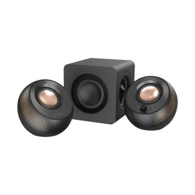 Озвучителна система Creative Pebble X Plus, Черна - CREAT-SPEAK-PEBBLE-X-PL gallery image 1