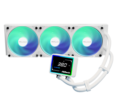Охладител ASRock Challenger 360 Digital, Бял - CHALLENGER WHITE 360 DIGITAL gallery image 1