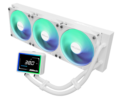 Охладител ASRock Challenger 360 Digital, Бял - CHALLENGER WHITE 360 DIGITAL gallery image 2
