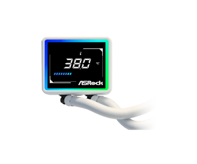 Охладител ASRock Challenger 360 Digital, Бял - CHALLENGER WHITE 360 DIGITAL gallery image 6