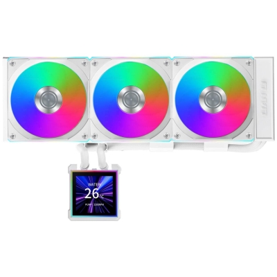 Охладител Lian Li HydroShift II LCD-S 360CL RGB, Бял - G89.GHS2LCDS36CW.00 gallery image 1