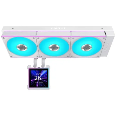 Охладител Lian Li HydroShift II LCD-S 360CL RGB, Бял - G89.GHS2LCDS36CW.00 gallery image 2