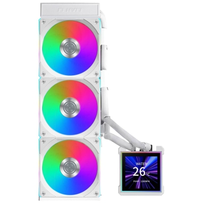 Охладител Lian Li HydroShift II LCD-S 360CL RGB, Бял - G89.GHS2LCDS36CW.00 gallery image 3