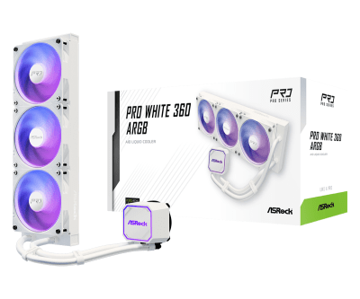 Охладител ASRock Pro White 360 ARGB - PRO WHITE 360 ARGB gallery image 6