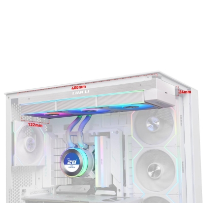 Охладител Lian Li HydroShift II LCD-C 360CL ARGB, Бял - G89.GHS2LCD36RW.00 gallery image 3