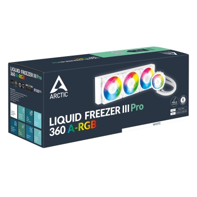 Охладител ARCTIC Liquid Freezer III Pro 360 A-RGB, Бял - ACFRE00188A gallery image 6