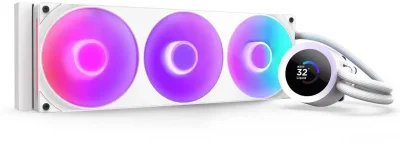 Охладител NZXT Kraken Plus 360 RGB, Бял - RL-KR360-W2 gallery image 1