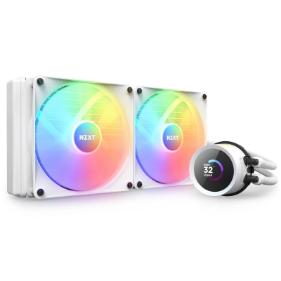 Охладител NZXT Kraken 280 RGB, Бял - RL-KR280-W1 gallery image 1