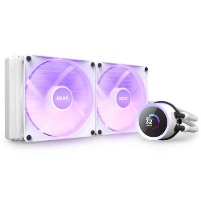 Охладител NZXT Kraken 280 RGB, Бял - RL-KR280-W1 gallery image 4