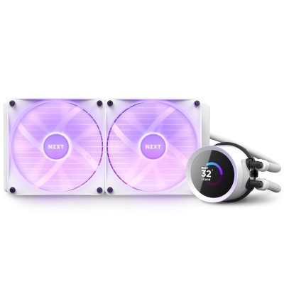 Охладител NZXT Kraken 280 RGB, Бял - RL-KR280-W1 gallery image 5