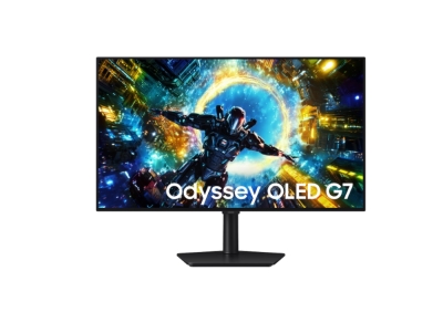 Монитор Samsung Odyssey OLED G7 LS32HG730SU, 32", 4K UHD (3840 x 2160), OLED, 165 Hz, 0.03 ms, Черен - LS32HG730SUXEN gallery image 1