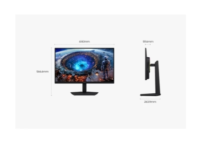 Монитор Samsung Odyssey G8 LS27HG806SU, 27", 5K (5120 x 2880), IPS, 180 Hz, 1 ms, Черен - LS27HG806EFXEN gallery image 3