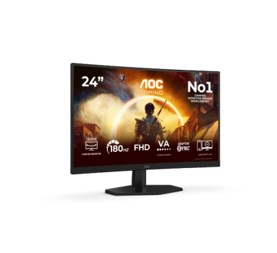 Монитор AOC C24G42FE, 23.6", Full HD (1920 x 1080), VA, 180 Hz, 0.5 ms, Черен - C24G42FE gallery image 2
