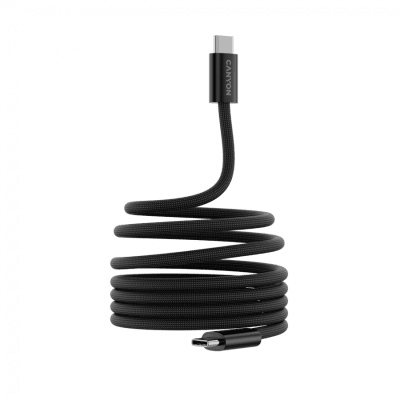 Кабел Canyon OnWire 60MG USB Type-C към USB Type-C, Черен - CND-CCMG60AB15B gallery image 2