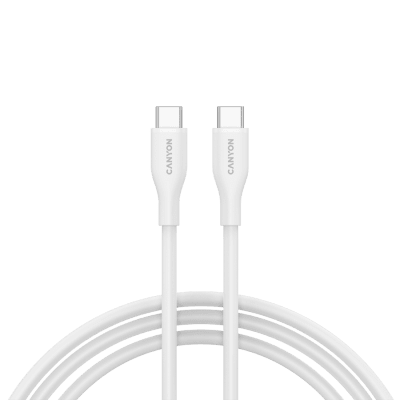 Кабел Canyon USB Type-C към USB Type-C, Бял - CNS-CC60SC10W gallery image 1