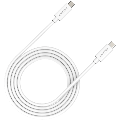 Кабел Canyon UC-42USB Type-C към USB Type-C, 2 m, Бял - CNS-USBC42W gallery image 1