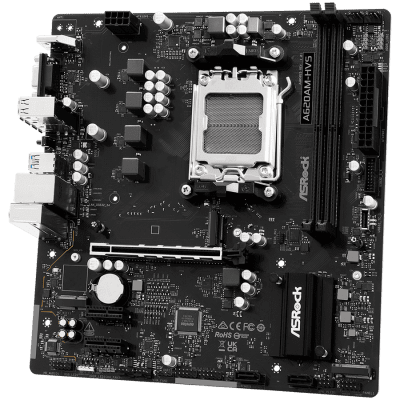 Дънна платка ASRock A620AM-HVS, mATX, AM5, DDR5 - A620AM-HVS gallery image 3