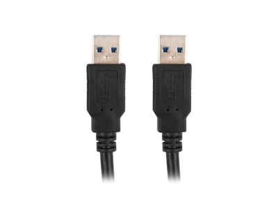 Кабел Lanberg USB Type-A към USB Type-A, Черен - CA-USBA-30CU-0005-BK gallery image 2