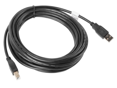 Кабел Lanberg USB Type-А към USB Type-B, Черен - CA-USBA-10CC-0050-B gallery image 2
