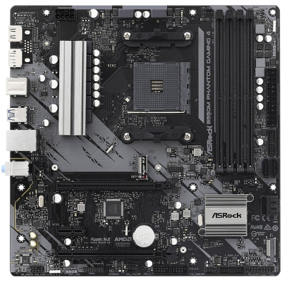 Дънна платка ASRock B550M Phantom Gaming 4, mATX, AM4, DDR4 - B550M PHANTOM GAMING 4 gallery image 2