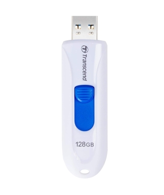 Флаш памет 128GB Transcend JetFlash 790, Бяла - TS128GJF790W