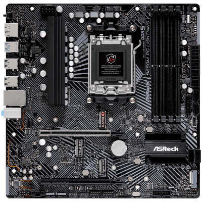Дънна платка ASRock B650M PG Lightning, mATX, AM5, DDR5 - B650M PG LIGHTNING gallery image 2