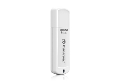 Флаш памет 64GB Transcend JetFlash 370, Бяла - TS64GJF370 gallery image 1