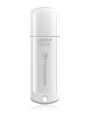 Флаш памет 32GB Transcend JetFlash 370, Бяла - TS32GJF370 gallery image 1