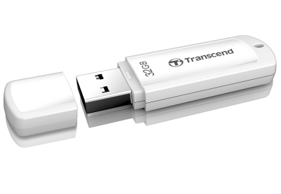 Флаш памет 32GB Transcend JetFlash 370, Бяла - TS32GJF370 gallery image 2