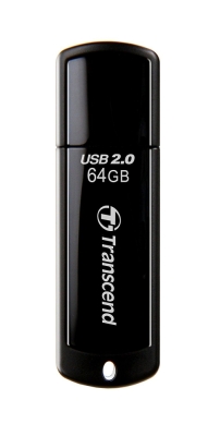 Флаш памет 64GB Transcend JetFlash 350, Черна - TS64GJF350 gallery image 1