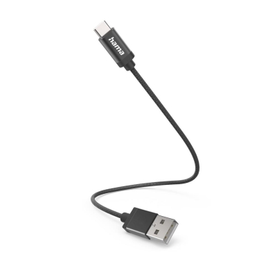 Кабел Hama USB Type-А към USB Type-C, Черен - Hama-201600 gallery image 1