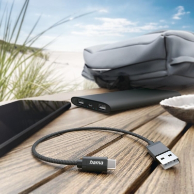 Кабел Hama USB Type-А към USB Type-C, Черен - Hama-201600 gallery image 2
