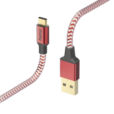 Кабел USB Type-А към USB Type-C, Червен - Hama-201559 gallery image 1