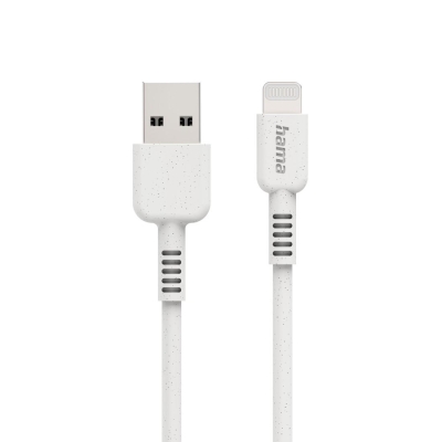 Кабел Hama Eco USB към Lightning, Бял - Hama-187283 gallery image 1