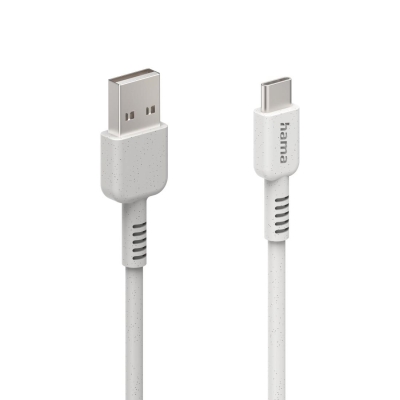 Кабел Hama Eco USB Type-А към USB Type-C, Бял - Hama-187281 gallery image 2