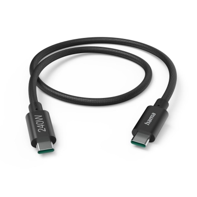 Кабел Hama USB Type-C към USB Type-C, Черен - Hama-201702 gallery image 1