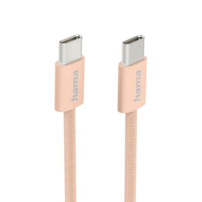Кабел Hama Fabric USB Type-C към USB Type-C, Оранжев - Hama-201727 gallery image 2