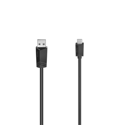 Кабел Hama USB Type-А към USB Type-C, Черен - Hama-200631 gallery image 1