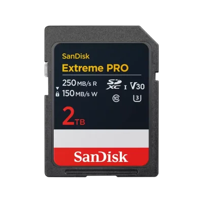 Карта памет 2TB SDHC SanDisk Extreme PRO, Черна - SDSDXXD-2TB-GN4IN