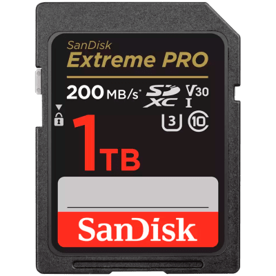 Карта памет 1TB SDXC SanDisk Extreme PRO, Черна - SDSDXXD-1T00-GN4IN gallery image 1