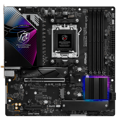 Дънна платка ASRock B850M Riptide WiFi, mATX, AM5, DDR5 - B850M RIPTIDE WIFI gallery image 1