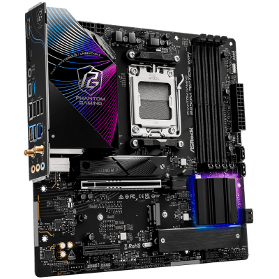 Дънна платка ASRock B850M Riptide WiFi, mATX, AM5, DDR5 - B850M RIPTIDE WIFI gallery image 2