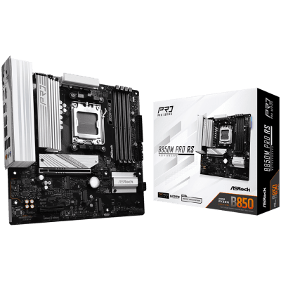 Дънна платка ASRock B850M Pro RS, mATX, AM5, DDR5 - B850M PRO RS gallery image 1