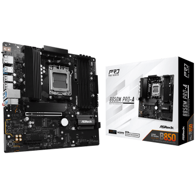 Дънна платка ASRock B850M Pro-A, mATX, AM5, DDR5 - B850M PRO-A gallery image 1