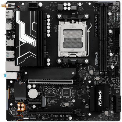 Дънна платка ASRock B850M-X WiFi R2.0, mATX, AM5, DDR5 - B850M-X WIFI R2.0 gallery image 1