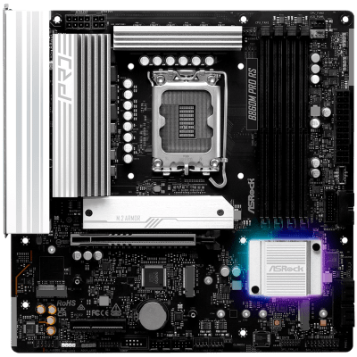 Дънна платка ASRock B860M Pro RS, mATX, LGA1851, DDR5 - B860M PRO RS gallery image 2