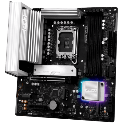 Дънна платка ASRock B860M Pro RS, mATX, LGA1851, DDR5 - B860M PRO RS gallery image 4